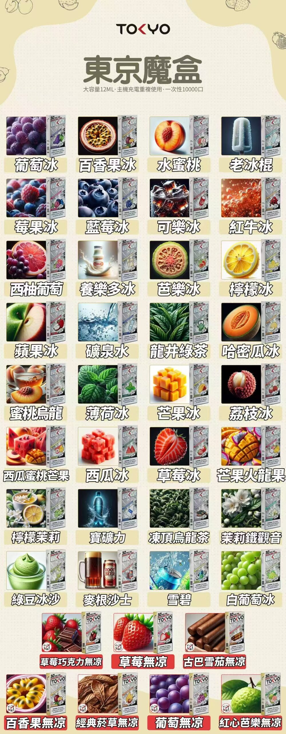 【狂歡福利】滿3盒加購 $150 即贈主機 東京魔盒 TOKYO MOHOO 專用彈 12ml 傲人裝載封存繽紛馥郁的果香弧線 3% 精煉丁鹽綻放細膩層次 台灣現貨:圖片 2
